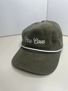 Sombrero Pine Cove Hombre Pana Snapback Verde Ajustable 100% Algodón - Imagen 1 de 7