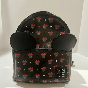 Disney Minnie Mouse Rucksack Danielle Nicole DANI schwarz mit Ohren & Schleifenmuster - Bild 1 von 10
