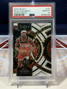 2023-24 Panini Select White Disco Bilal Coulibaly #97 #/75 PSA 10 Wizards RC - Picture 1 of 2
