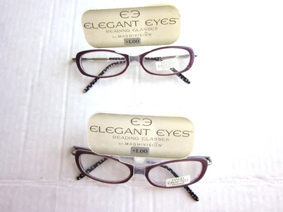 РАСПРОДАЖА!!!  Magnivision шикарный глаза очки для чтения 'HR10A' - +1.00 - 2 пары - Изображение 1 из 2