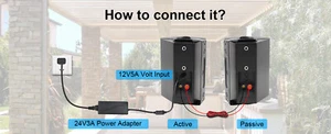 Herdio 6.5" 400W In/Outdoor Bluetooth Speakers Wall Mount Patio Waterproof - Picture 1 of 10