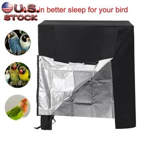 Large Guard Parrot Night Pet Bird Cage Cover Protective Dust Proof Black - Picture 1 of 12