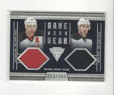 2011-12 Titanium Game Worn Gear Ilya Kovalchuk/Zajac JERSEY Devils /300