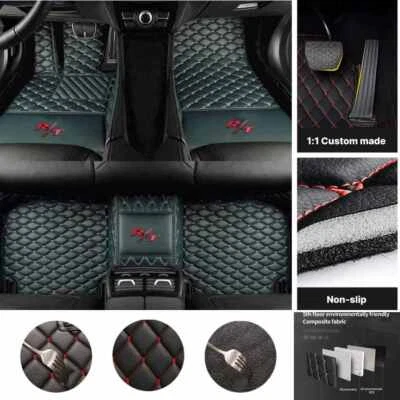 Fit For Dodge Charger Challenger RT 2006-2024 Car Floor Mats Leather Waterproof - Image 1 of 4