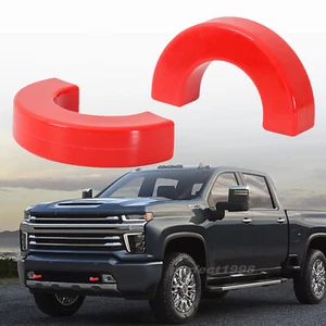 Front Bumper Tow Hook Trailer Cover Trim For Chevy Silverado 1500 2007-2024 RED - Picture 1 of 16