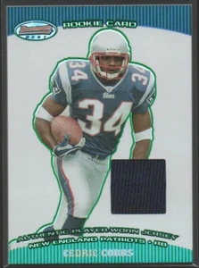 Cedric Cobbs 2004 Bowman's Best Green Jersey #123 422/499 Rookie Card Patriots - Picture 1 of 2