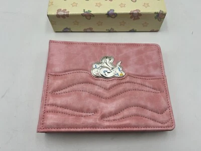 Album Nascita Fotografico 15x20 In Pelle E Argento Ag Laminato Rosa Bambina. - Immagine 1 di 4