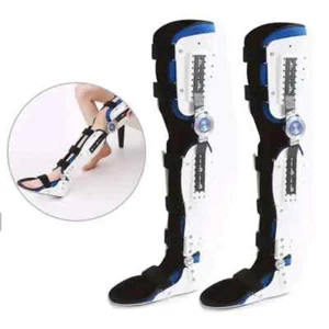Ginocchiera Gambe Protezione Dolori Articolari Regolabile Supporto Fisso Cuscinetti - Foto 1 di 46