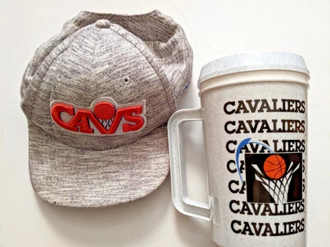 CLEVELAND CAVALIERS NEW ERA 9 FIFTY HAT/CAP NBA  ADJ. YOUTH w/TUMBLER - Used Cover