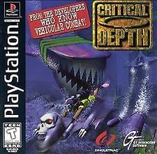 Critical Depth (Sony PlayStation 1, 1997) PS1 Polished Game Only Tested 