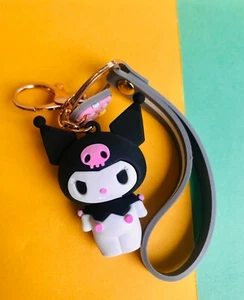Hello Kitty Friends Kuromi Character 3D Keychain Bag Purse Charm Kawaii - Picture 1 of 3