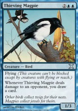 1x Thieving Magpie - Foil MTG 10th Edition NM Magic Foil