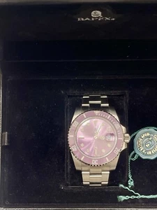 BAPE A Bathing Ape Type 1 I Bapex Watch Silver Purple SS21 - Picture 1 of 8