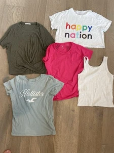 Bundle Of Five Girls Summer Tops Size 10-12 - Picture 1 of 6