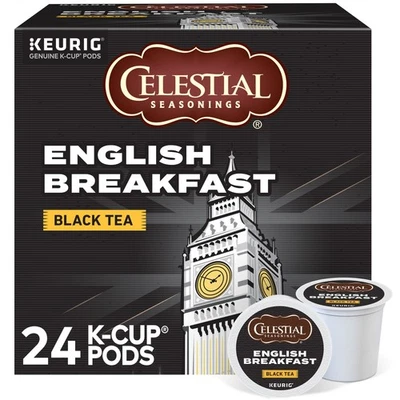 Té de desayuno inglés Celestial Seasonings, cápsula Keurig K-Cup, 24 unidades Foto 1 de 4