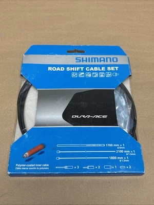 Juego de cables de cambio de carretera Shimano cables delanteros y traseros NEGRO Gravel CX Tri TT Foto 1 de 2