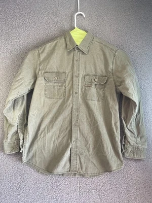 Camisa de Vestir Desteñida Gloria Cuello/Botón Para Hombre Grande Negocios Informal Botón Foto 1 de 4