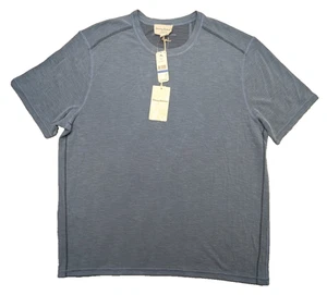 Tommy Bahama T-Shirt Mens XL Blue Flip Sky Tee SS Wicking Reversible $79 - Picture 1 of 8