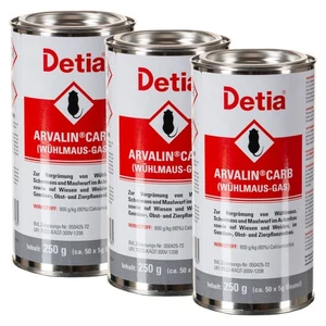 Detia Wühlmausgas 3x 250 g Maulwurf Wühlmaus Abwehr Vertreibung vertreiben - Bild 1 von 4
