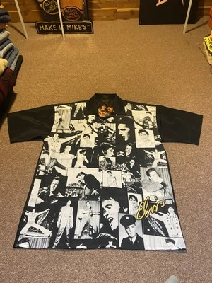 Vintage 2000s Elvis Presley Changes All Over Print Button Down Lounge Shirt - Image 1 of 4