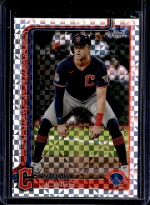2025 Topps Chrome Nolan Jones X-Fractor #32 Guardians - Image 1 of 2