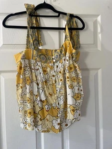 NWOT Yellow Boho Summer top Medium - Picture 1 of 5