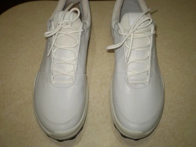 Zapato de golf Ecco Biom Hybrid 3 para hombre cuero blanco sin clavos UE 47 talla 13 - 13,5 Foto 1 de 4