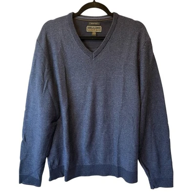 Suéter Jos A Bank Reserve XXL Azul Cuello en V Lana Cachemira Mezcla Hombres Jersey Foto 1 de 4