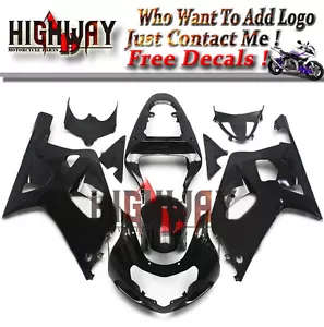 W Fairings For Suzuki GSXR600 750 2001-2003 02 03 ABS Fairing Kit Bodywork Black - Bild 1 von 6