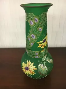 1 Vase IN Glass And Enamels - Picture 1 of 10