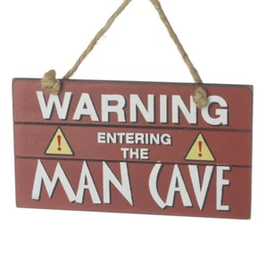 Colgante Hombre Cueva Placa Cobertizo Habitación Letrero Madera Idea Regalo Niños - Imagen 1 de 1