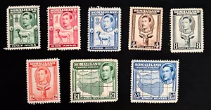 SOMALILAND PROTECTORATE 1938 Mint selection from SG.93 to103 MNH/MVLH cv £100+ - Picture 1 of 4