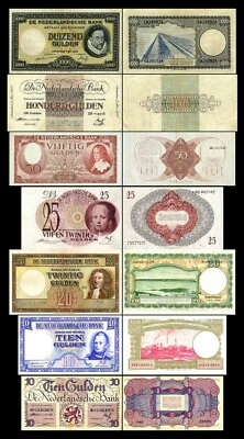 2x  10 - 1000 Gulden - Edition 07.05.1945 - Reproduction - NL 07 - Photo 1/4