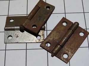 Antiguo Stanley Sweetheart 2" bisagras, acero, juego de 3 - Imagen 1 de 11