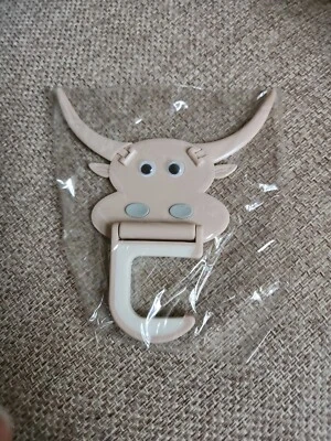 Toro/Vaca RODEO FARM Gancho de Vivero Rosa Hogar Decoración de Pared Set O/S   Foto 1 de 2