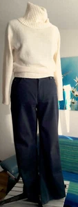 HOSE_Mom JEANS_ Petrol Blau_ CANDA _ gerades Bein_ Gr44 _ Baumwolle Elastan - Bild 1 von 3