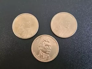 3 Münzen Lot Set 2000 P Sacagawea Dollar verwundeter Adler Münze Jfk Lo#61 im Umlauf - Bild 1 von 10