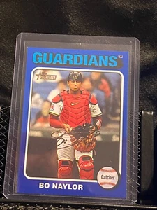Bo Naylor 2024 Topps Heritage High # Dark Blue Border #605 Guardians - Picture 1 of 2