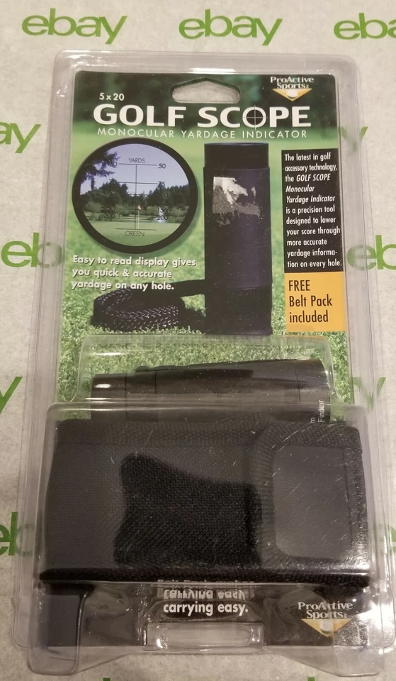 New ProActive Sports 5 x 20 Golf Scope Monocular Yardage Indicator + Belt Pack - Image 1 of 2
