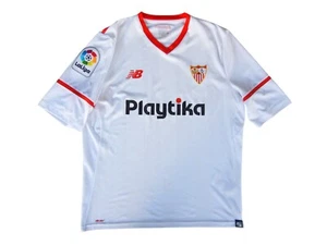 2016-17 Sevilla FC Spain La Liga Men's New Balance Home #3 Football Jersey Large - Picture 1 of 13