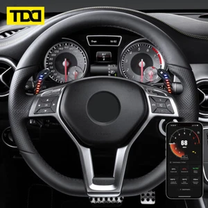 Carbon Fiber Steering Wheel Magnetic LED Paddle Shifters for Mercedes W212 V212 - Picture 1 of 5