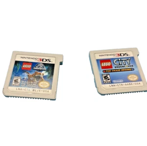 Lot Of 2 Lego 3DS Fames: City Undecover The Chase Begin & Jurassic World TESTED - Picture 1 of 4