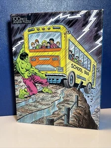 Sealed The Incredible Hulk 100 Piece Jigsaw Puzzle Rainbow Works - 1988 NOS - Picture 1 of 8