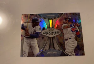 2019 Topps Chrome Greatness Ernie Banks / Javier Baez Chicago Cubs #GRE-14 - Picture 1 of 2