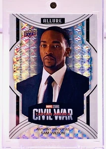 2022 Upper Deck Marvel Allure Anthony Mackie/Sam Wilson #101 White Diamond 48/50 - Picture 1 of 2