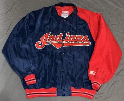 Cleveland Indians Starter Jacket Vintage Diamond Collection XL Guardians MLB - Image 1 of 4