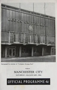 Leeds United v Manchester City 1963-64 - Division 2 - 11 January 1964 - Picture 1 of 1