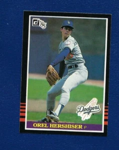 1985 tarjeta de béisbol Donruss #581 Orel Hershiser Los Angeles Dodgers casi nuevo novato - Imagen 1 de 2