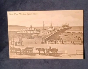 The New Pier, Weston-Super-Stute, Valentines Serie Nr. 43563. - Bild 1 von 3