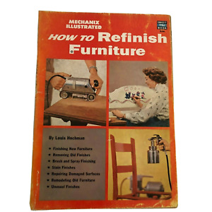 Furniture Refinishing Illustrated How To Fawcett Book No 236 1954 Vintage 